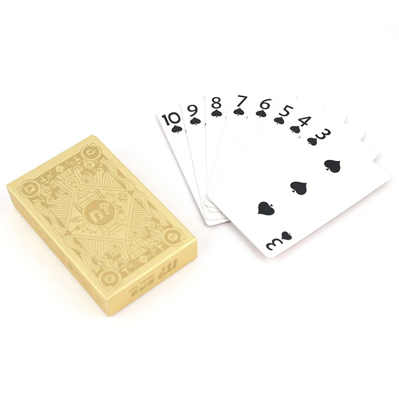 Custom Surface Finishing Material Packaging High Quality Cold Foil Stamping Poker Gold/Silver Edge Luxury Paper Playing Cards 3 Custom Surface Finishing Material Packaging High Quality Cold Foil Stamping Poker Gold/Silver Edge Luxury Paper Playing Cards - Image 3
