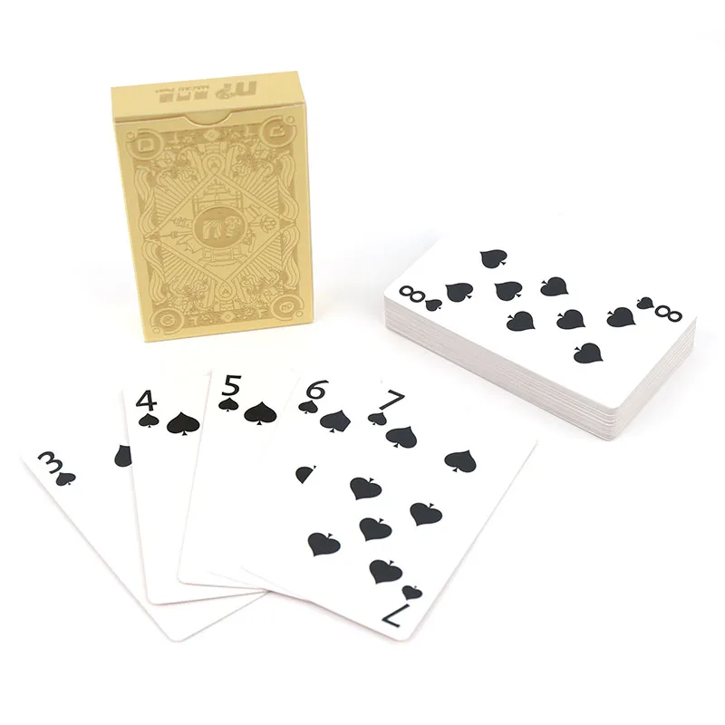 Custom Surface Finishing Material Packaging High Quality Cold Foil Stamping Poker Gold/Silver Edge Luxury Paper Playing Cards 1 Custom Surface Finishing Material Packaging High Quality Cold Foil Stamping Poker Gold/Silver Edge Luxury Paper Playing Cards