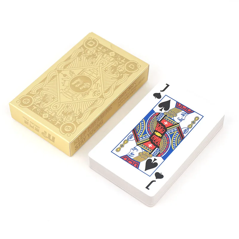 Custom Surface Finishing Material Packaging High Quality Cold Foil Stamping Poker Gold/Silver Edge Luxury Paper Playing Cards 2 Custom Surface Finishing Material Packaging High Quality Cold Foil Stamping Poker Gold/Silver Edge Luxury Paper Playing Cards - Image 2
